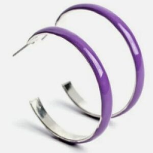 💥4/$10 Purple Hoop Earrings